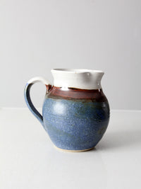 vintage studio pottery pitcher