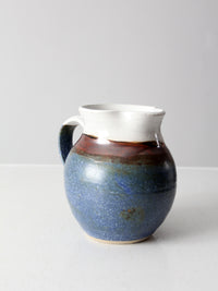 vintage studio pottery pitcher