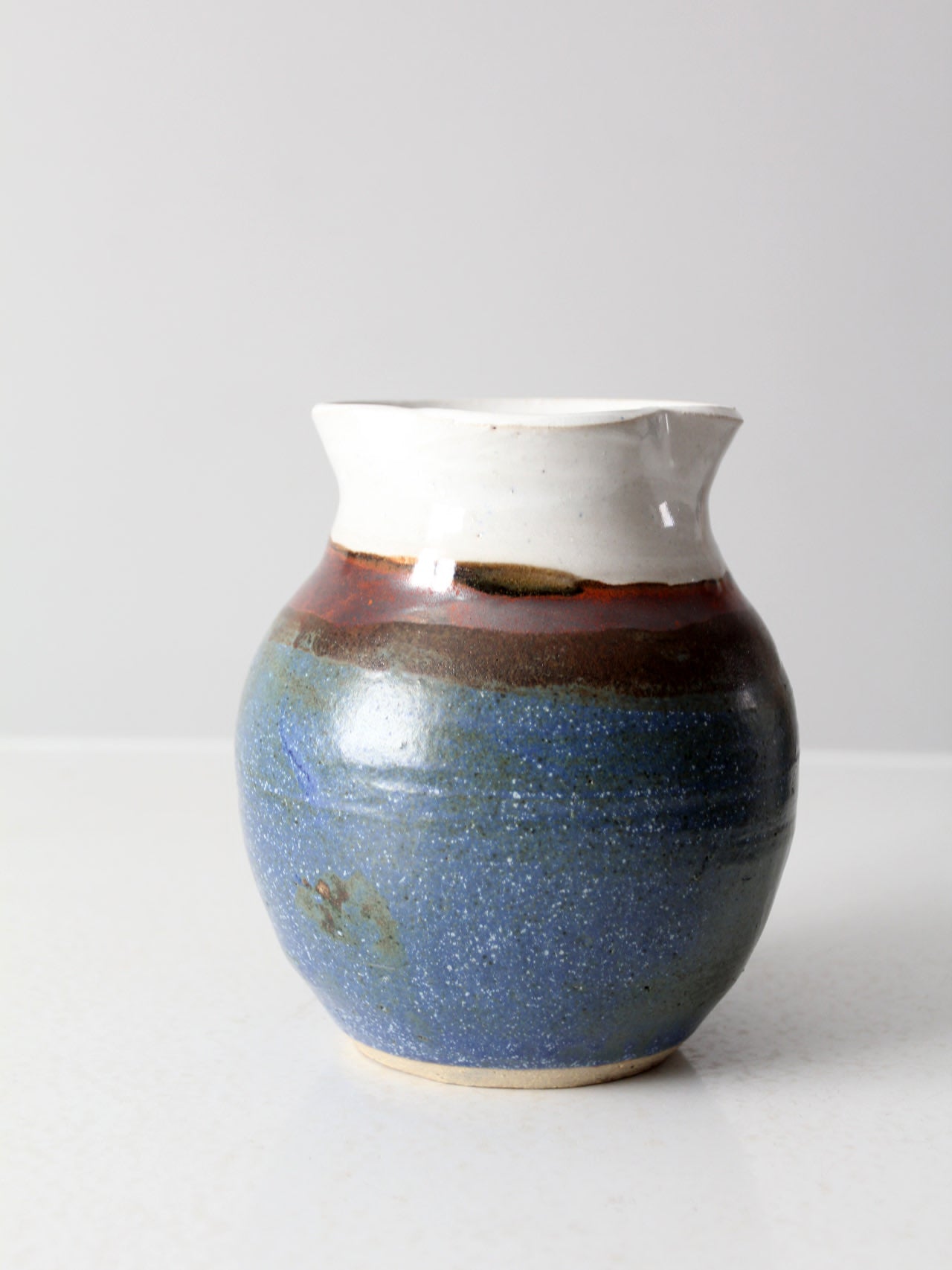 vintage studio pottery pitcher