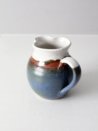 vintage studio pottery pitcher