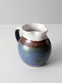 vintage studio pottery pitcher