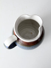 vintage studio pottery pitcher