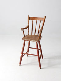 antique child's wooden chair
