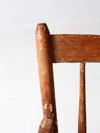 antique child's wooden chair