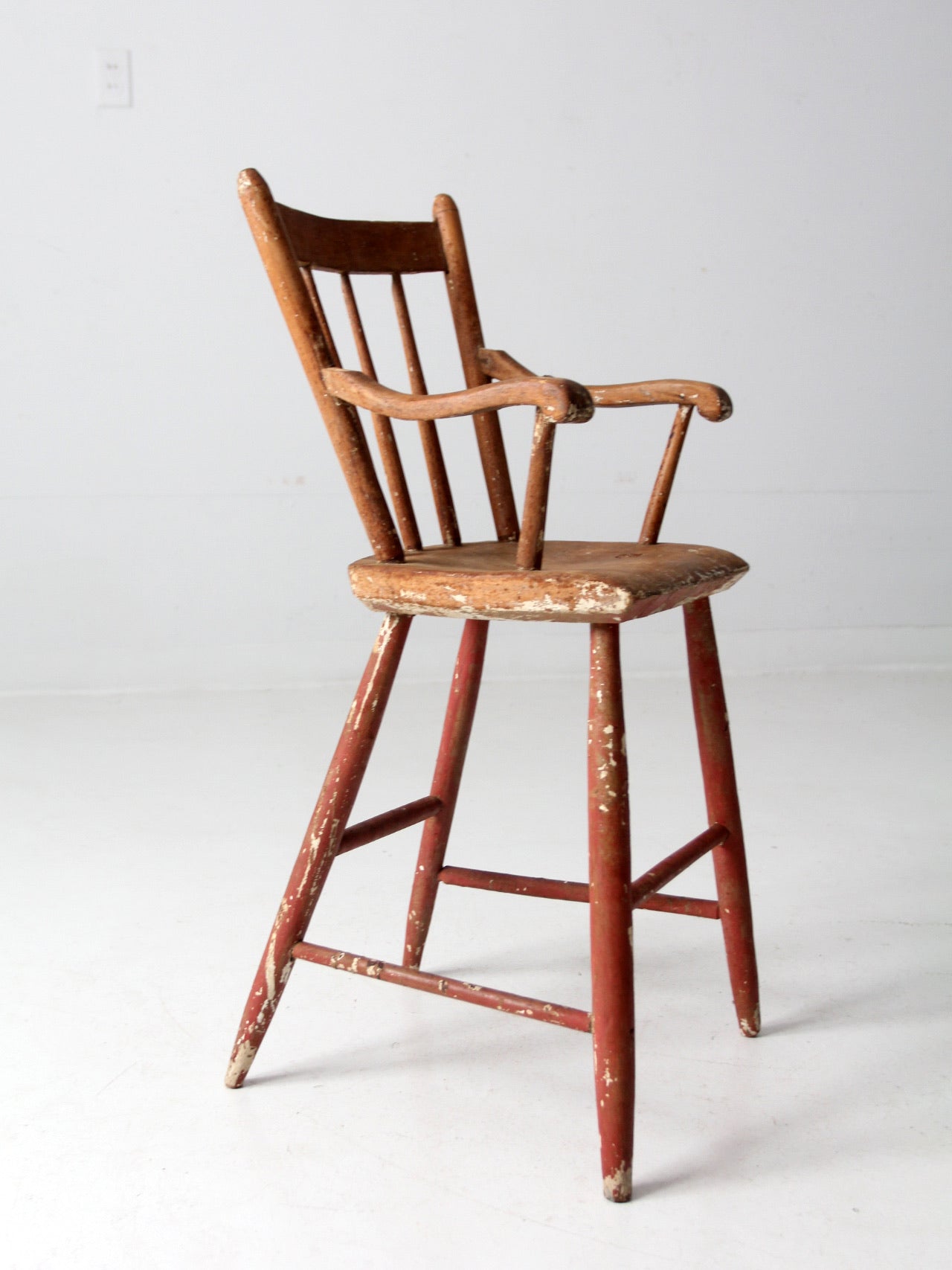 antique child's wooden chair