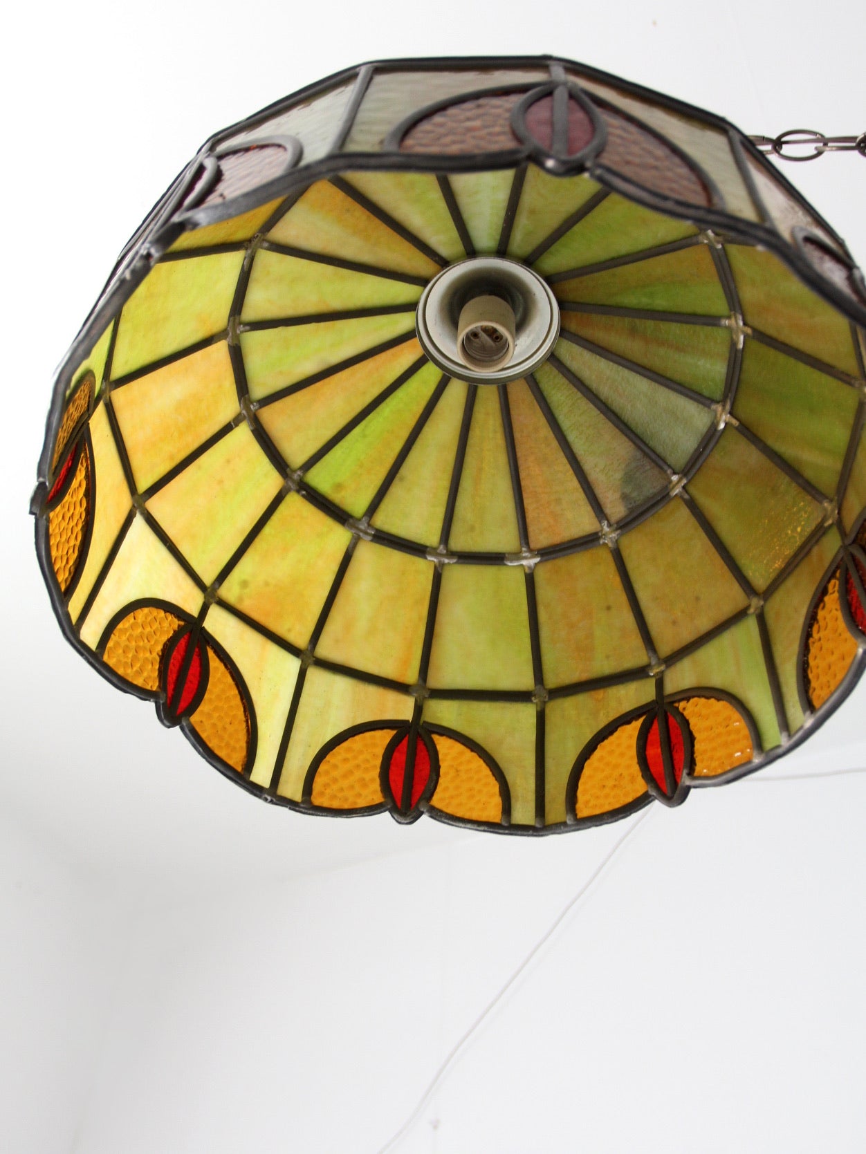 antique glass chandelier