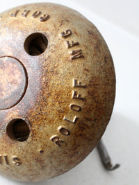 vintage Roloff Mfg cast iron boat anchor