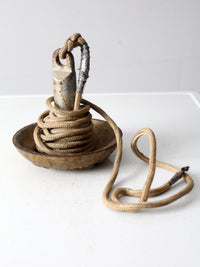 vintage Roloff Mfg cast iron boat anchor