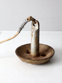 vintage Roloff Mfg cast iron boat anchor