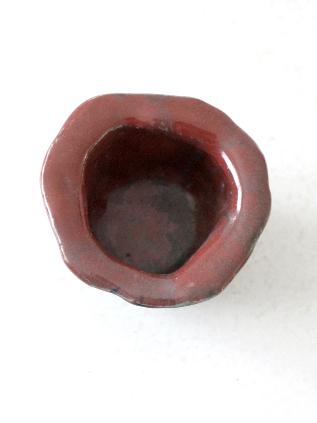 vintage hand formed studio pottery bowl