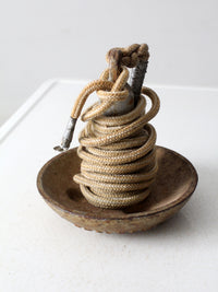 vintage Roloff Mfg cast iron boat anchor