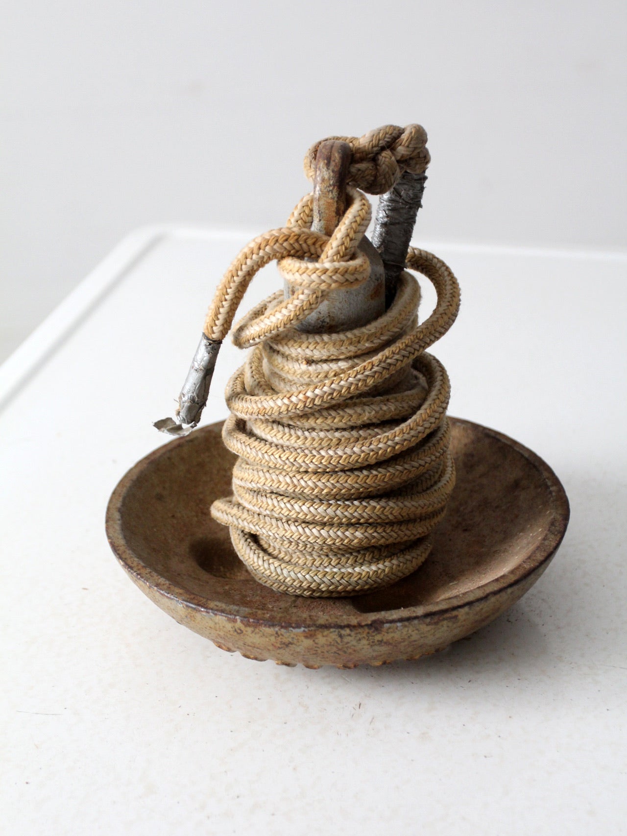 vintage Roloff Mfg cast iron boat anchor