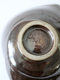 vintage studio pottery bowl