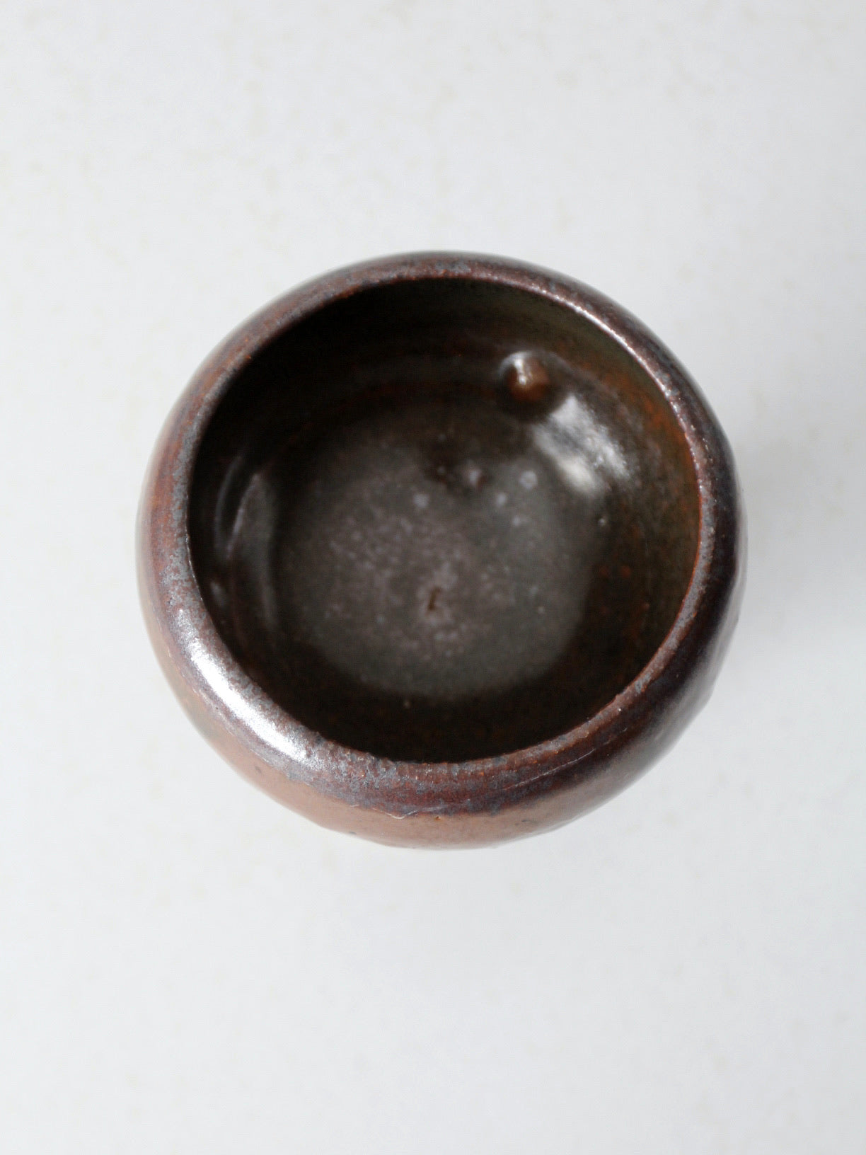 vintage studio pottery pedestal bowl