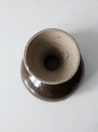 vintage studio pottery pedestal bowl