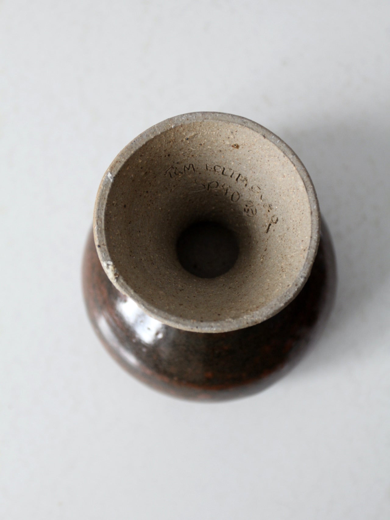 vintage studio pottery pedestal bowl