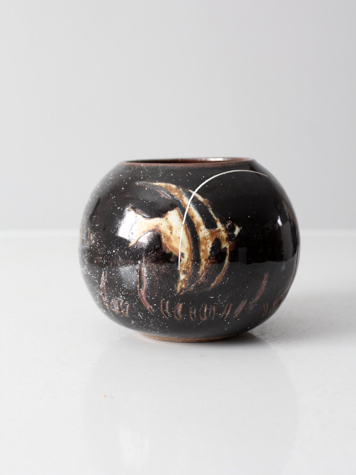 vintage studio pottery vase