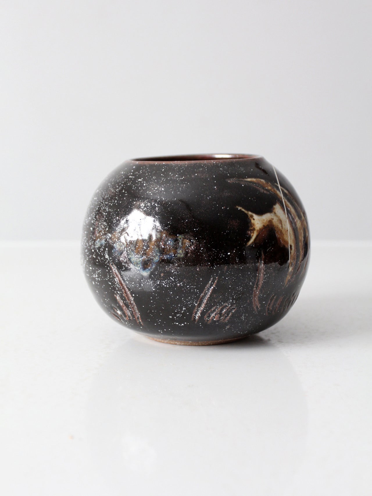 vintage studio pottery vase