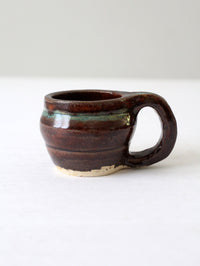 vintage studio pottery mug
