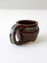 vintage studio pottery mug