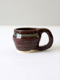 vintage studio pottery mug