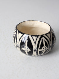 vintage studio pottery bowl