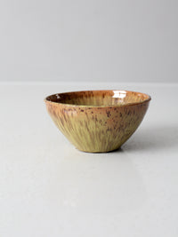 vintage studio pottery wood bowl