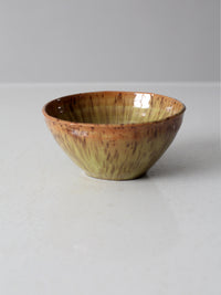 vintage studio pottery wood bowl