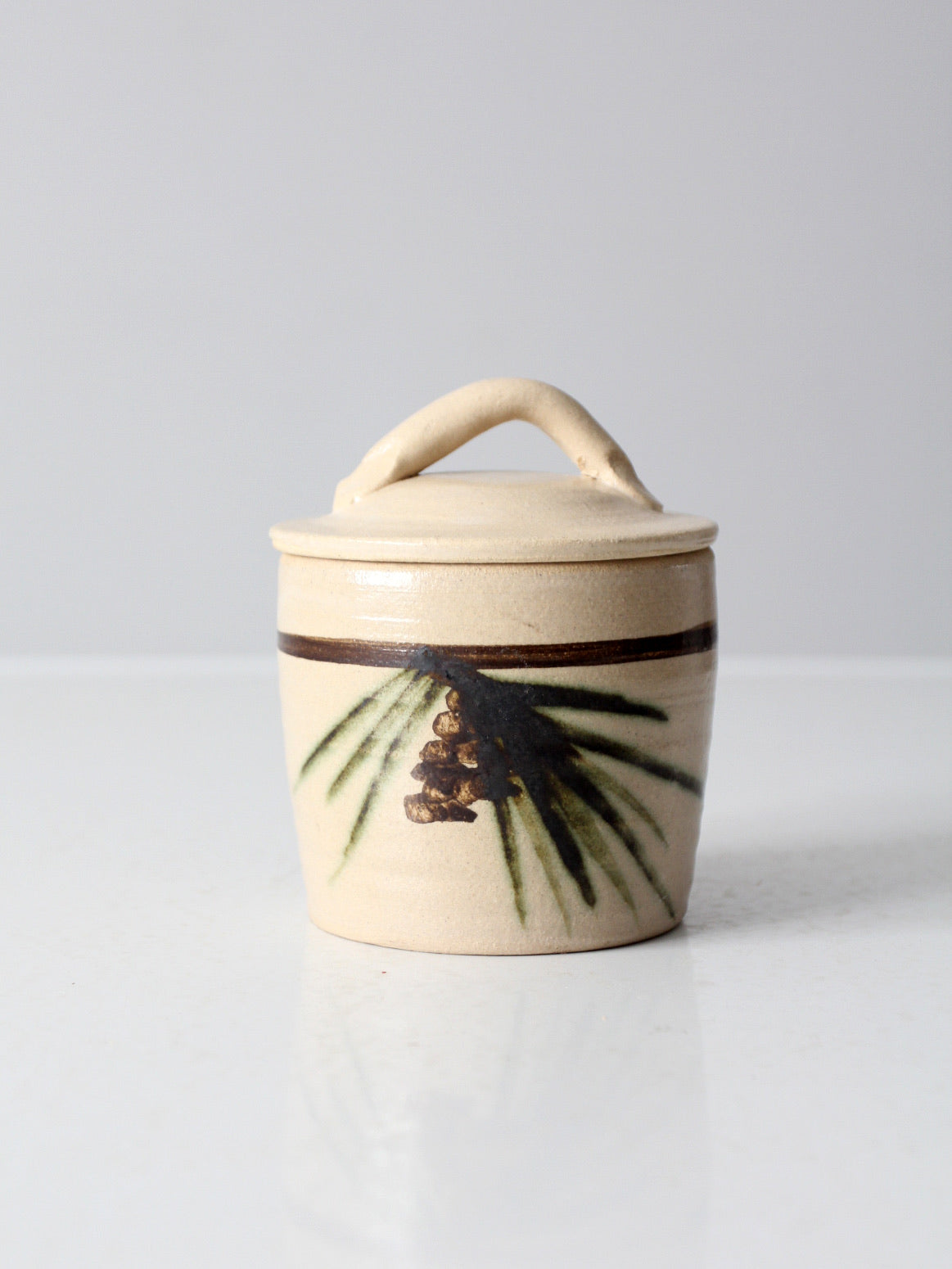 vintage studio pottery jar