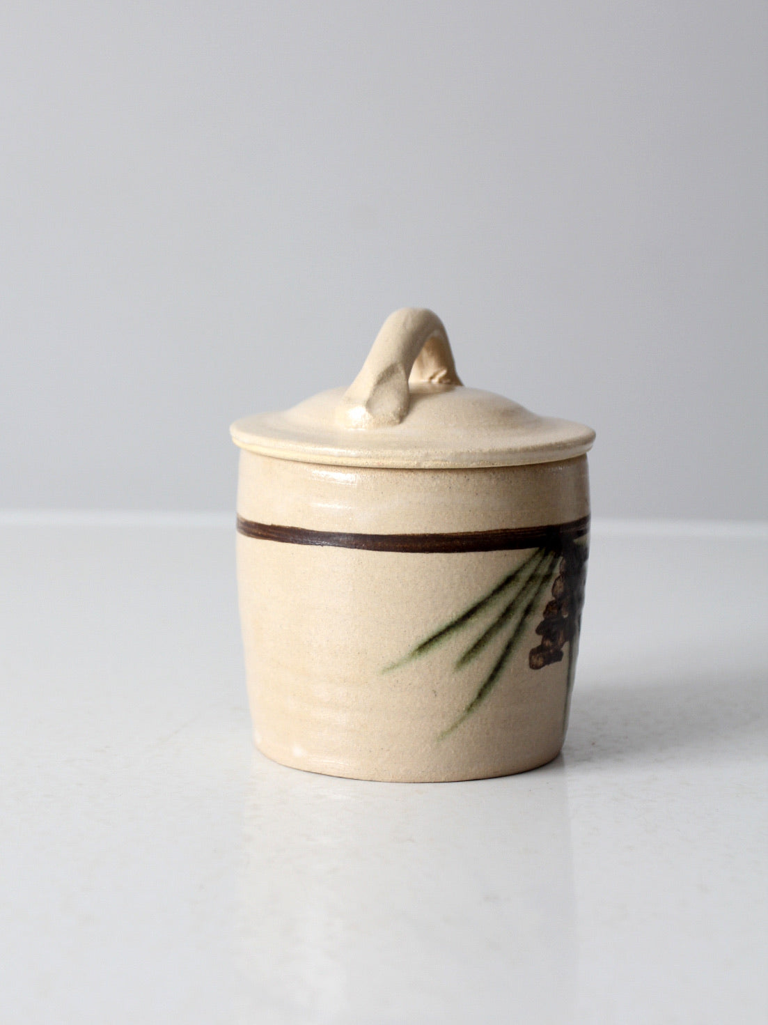 vintage studio pottery jar