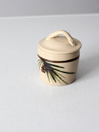 vintage studio pottery jar