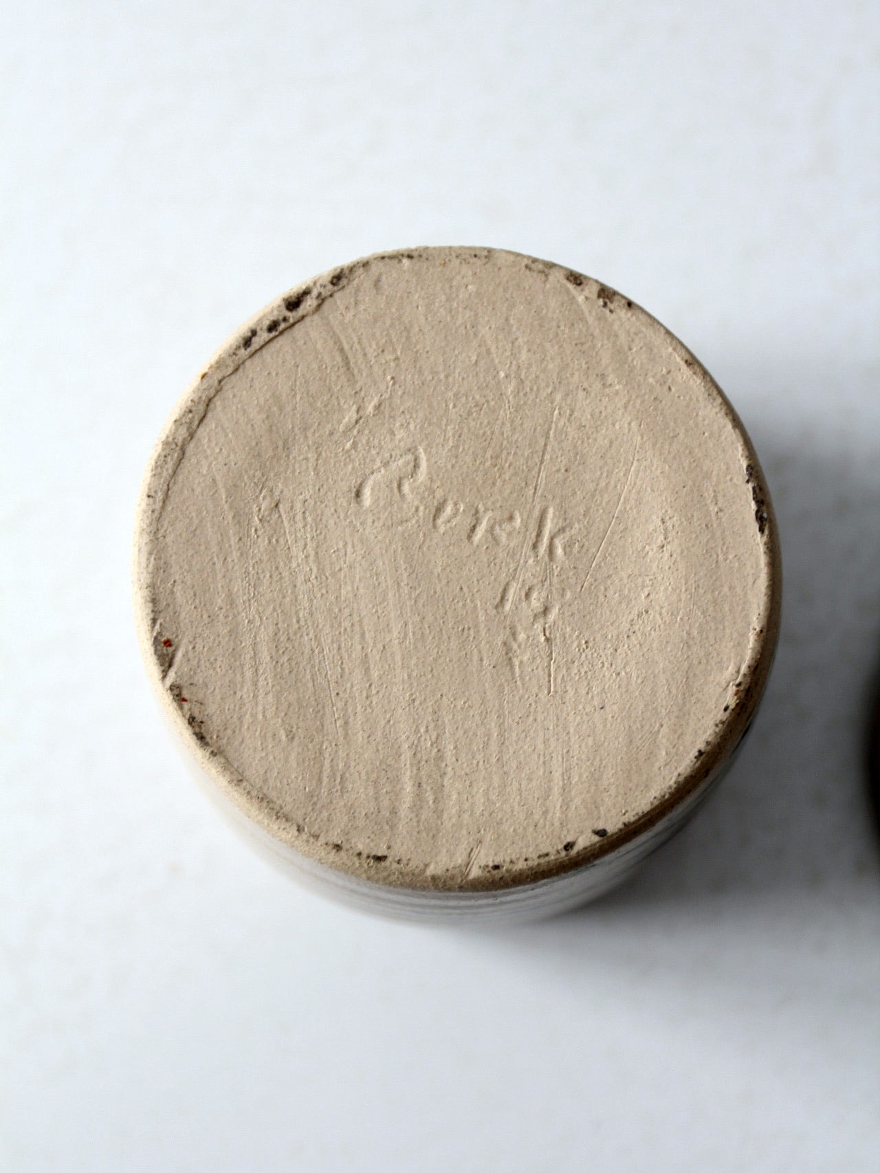 vintage studio pottery jar