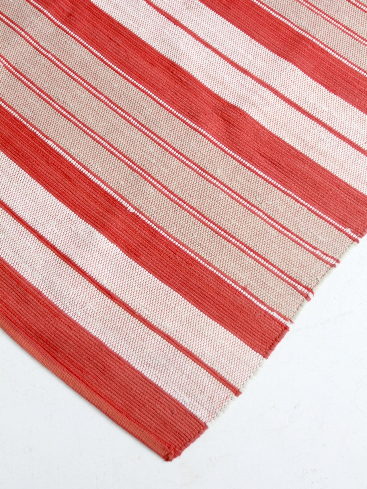 vintage striped woven area rug