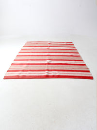 vintage striped woven area rug