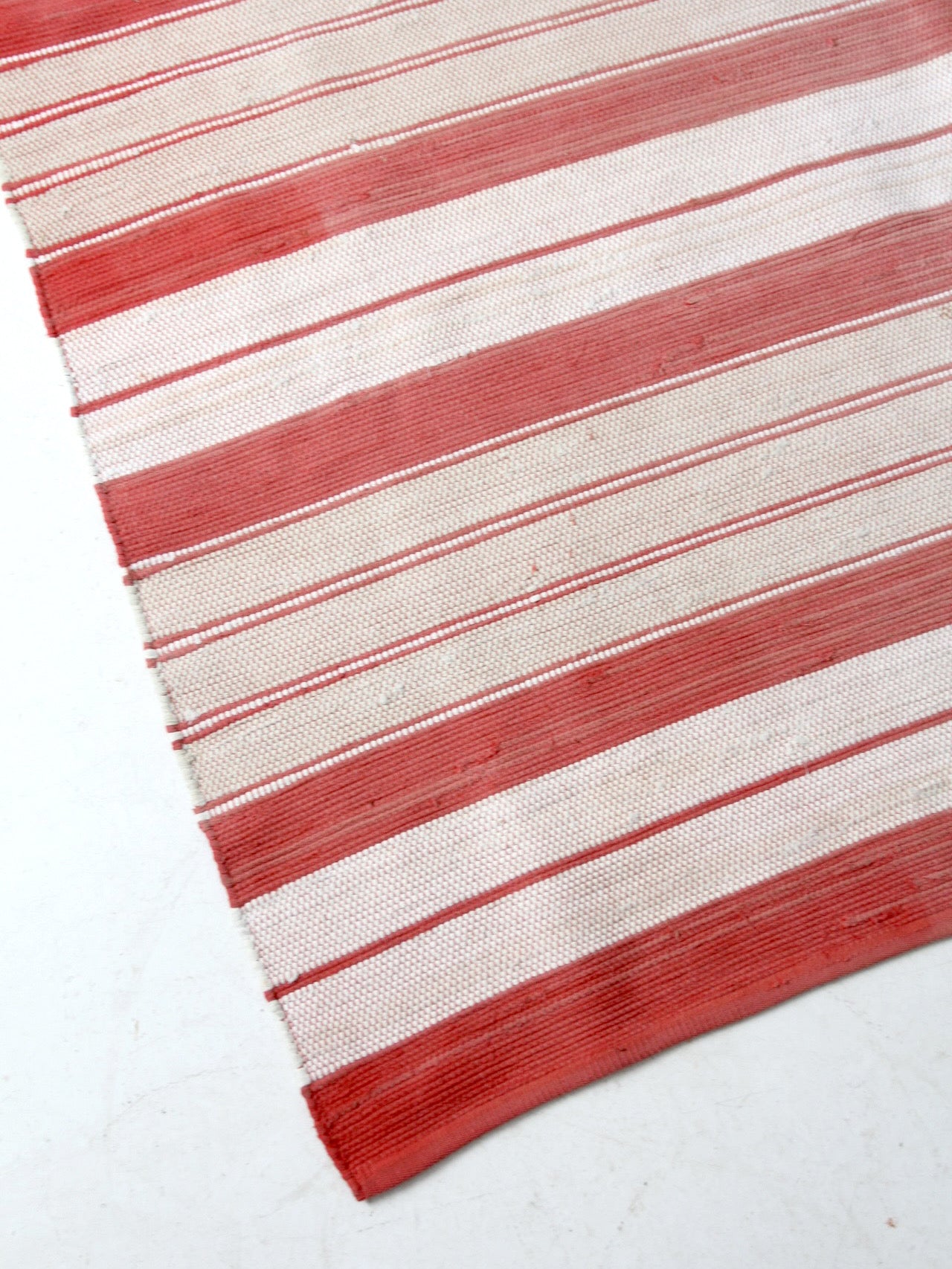 vintage striped woven area rug