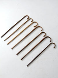 set of seven vintage wood canes