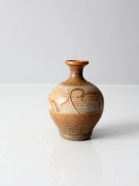 vintage studio pottery vase