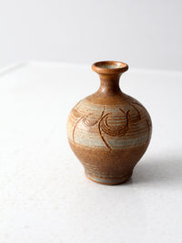 vintage studio pottery vase