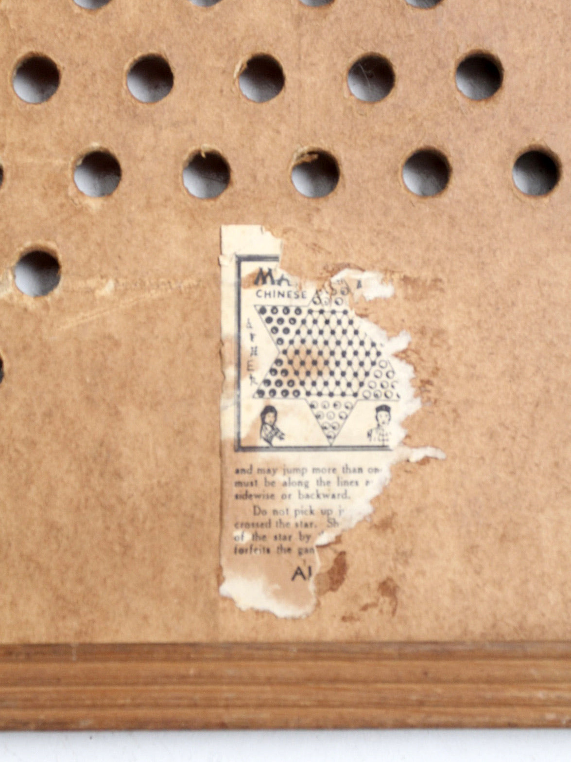 vintage Mah Tong Chinese checkers game board