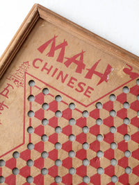 vintage Mah Tong Chinese checkers game board