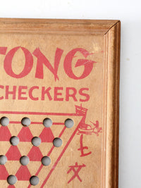 vintage Mah Tong Chinese checkers game board