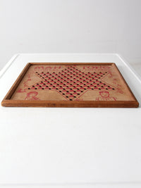 vintage Mah Tong Chinese checkers game board