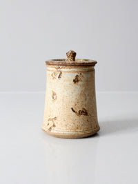 vintage studio pottery jar