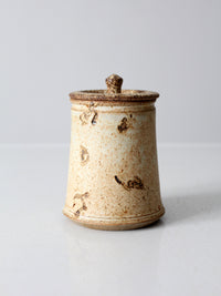 vintage studio pottery jar