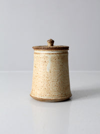 vintage studio pottery jar