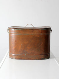 antique copper boiler