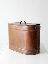 antique copper boiler