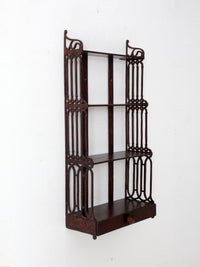 antique Victorian era wall shelf