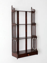 antique Victorian era wall shelf