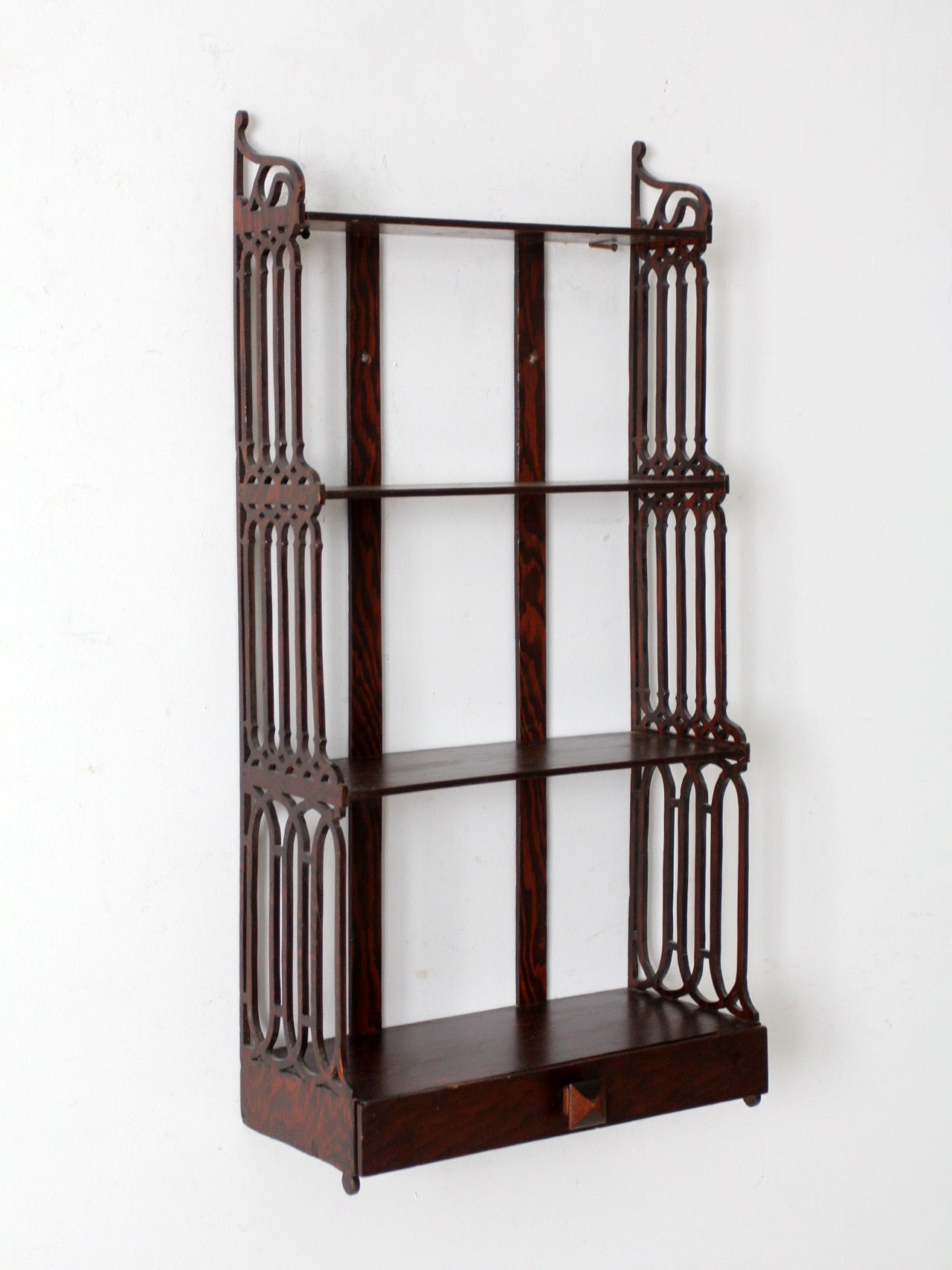 antique Victorian era wall shelf